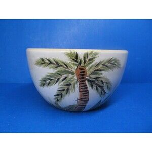 Tabletops Gallery "The Island"  Hand Painted 6"x3 1/2" Cereal Bowl GUC